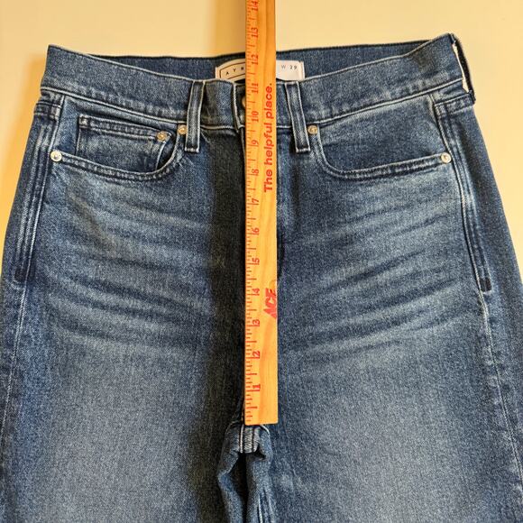 AYR The Secret Sauce Straight Leg Pants Size 29 Stoked Jeans Denim EUC Stretch - Picture 13 of 16